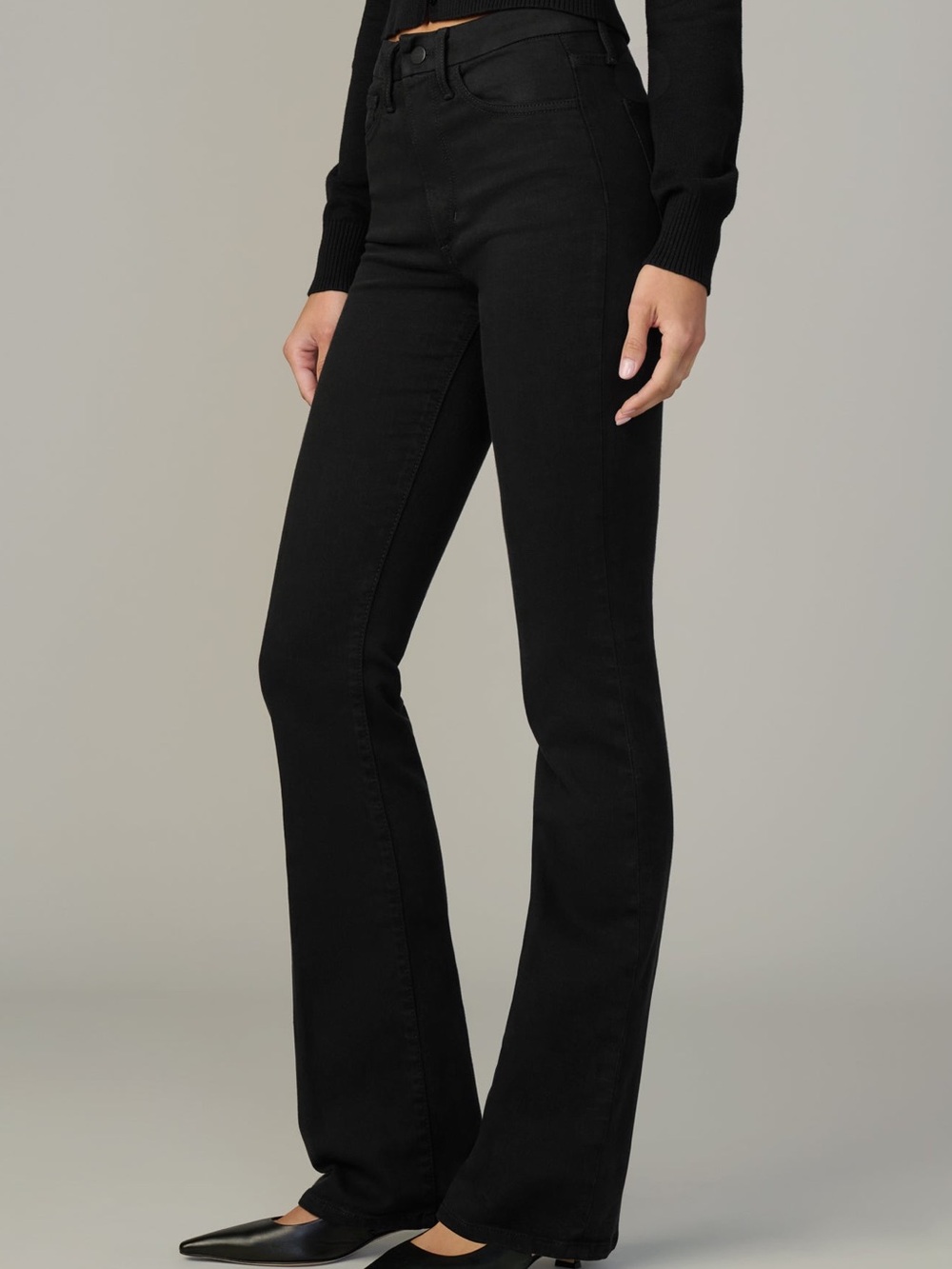 Joe's Jeans High Rise Bootcut Black Jeans Pluto